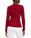 Blusa fruncida con abertura de cerradura