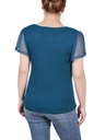 Blusa con mangas onduladas