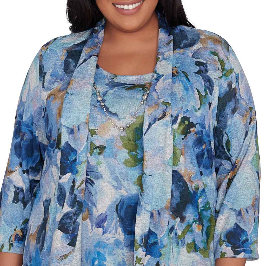 Saco dos en uno  floral de acuarela