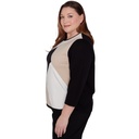 Blusa con cuentas y bloques de color 