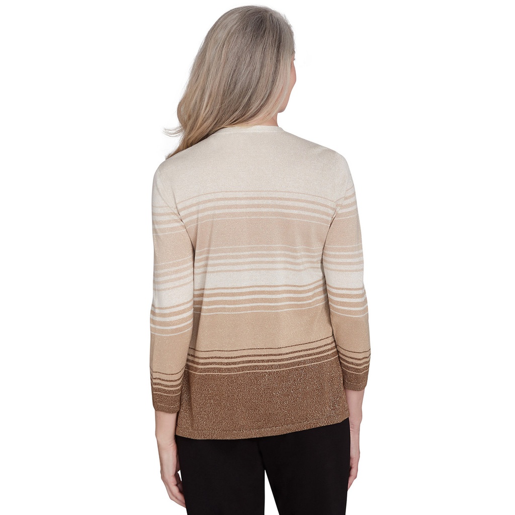 Saco dos en uno a rayas con collar