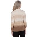 Saco dos en uno a rayas con collar