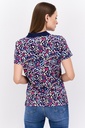 Blusa tipo polo estampado abstracto