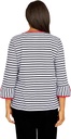 Blusa con rayas bordado corazon