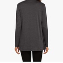 Cárdigan abierto y drapeado