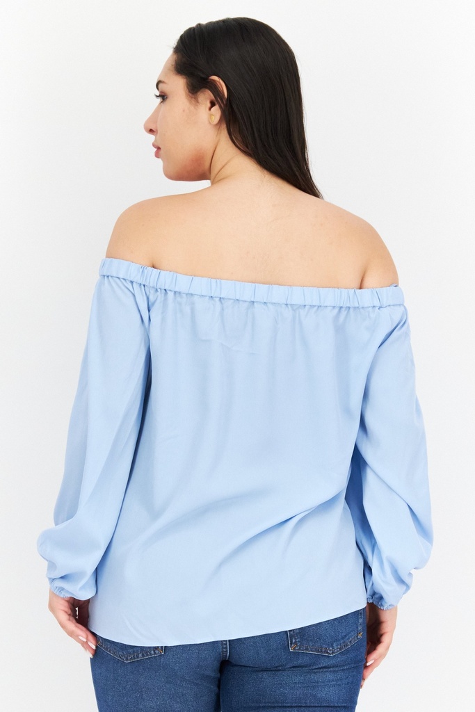 Blusa con escote de moño