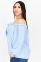 Blusa con escote de moño