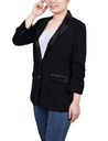 Blazer con solapas de satén