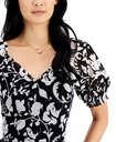 Blusa con mangas abullonadas