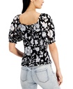 Blusa con mangas abullonadas