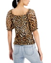 Blusa de malla mangas abullonadas
