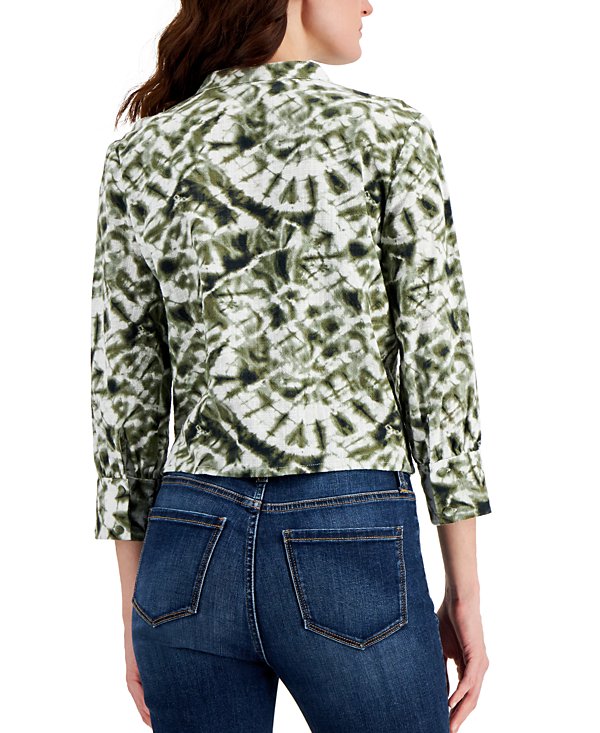 Blusa con dobladillo  anudado