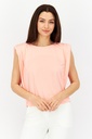 Blusa con escote redondo sin mangas