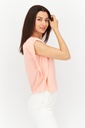 Blusa con escote redondo sin mangas