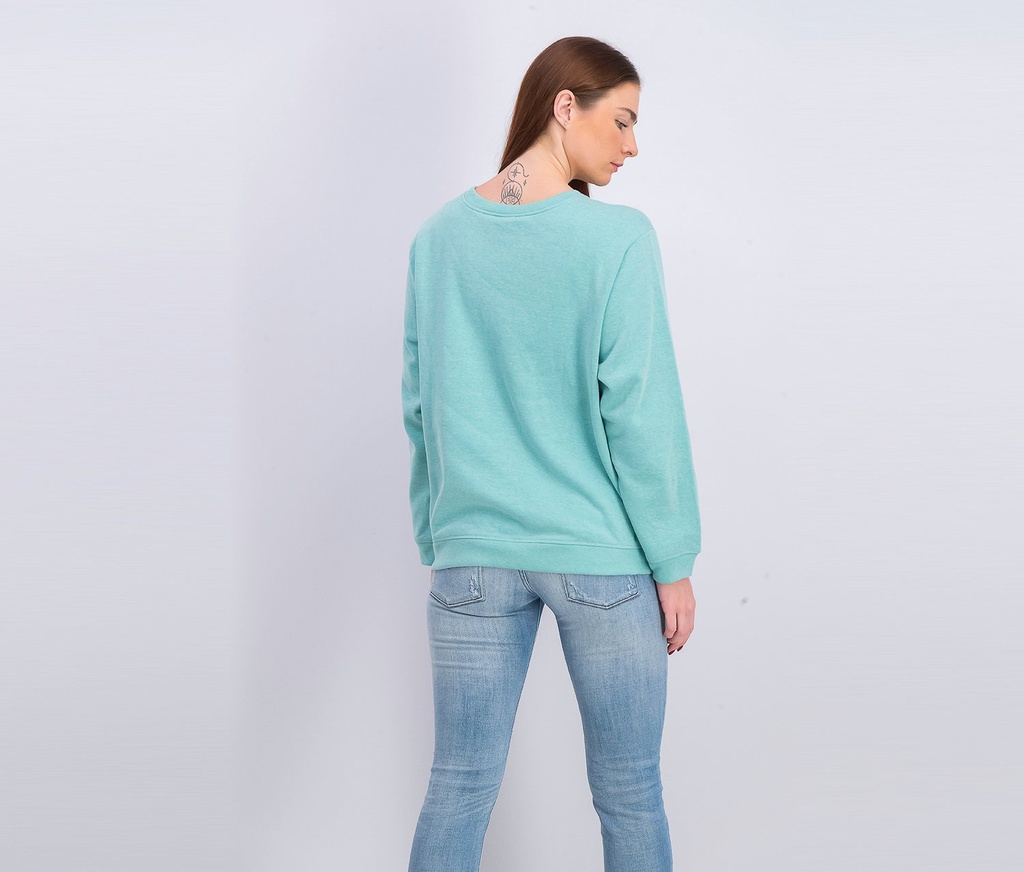 Sudadera polar con cuello redondo