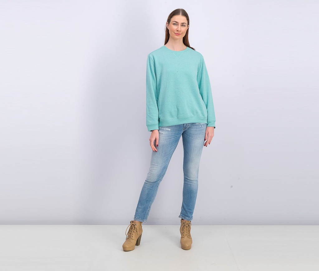 Sudadera polar con cuello redondo