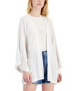 Blusa de gasa arrugada metalizada