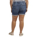 Shorts de mezclilla de tiro medio