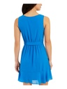 Vestido sin mangas cuello redondo
