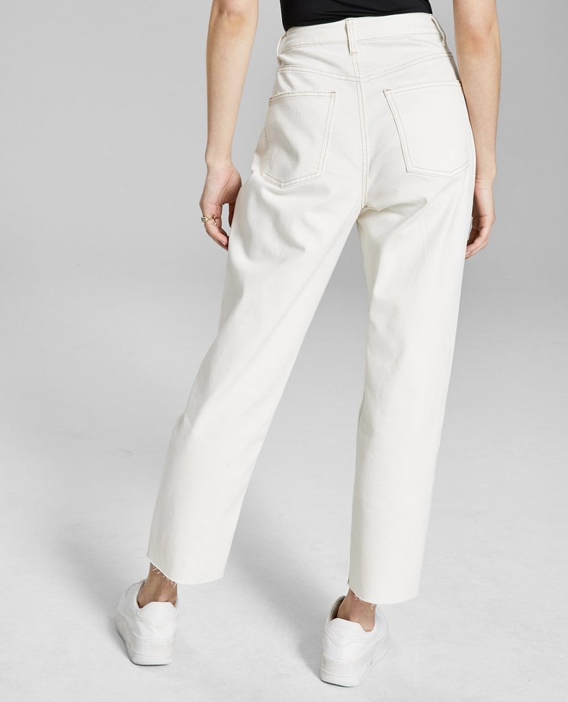 Jeans mom de tiro alto