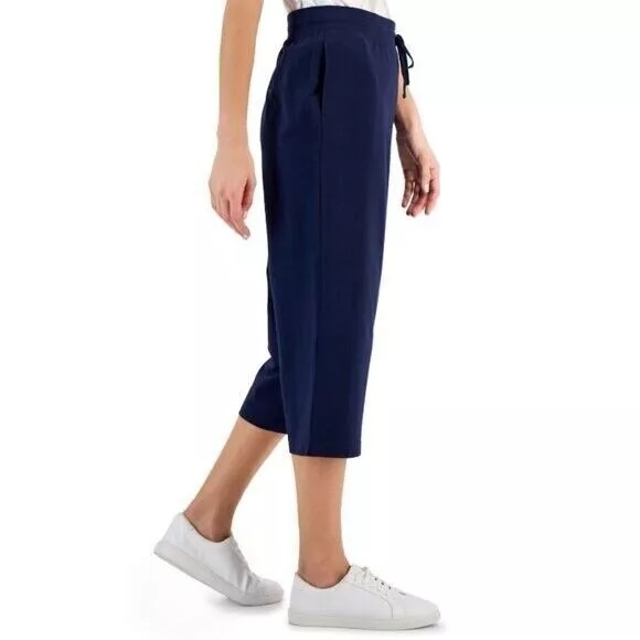 Capri con cintura de cordón ajustable