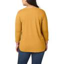 Blusa cuello redondo manga 3/4