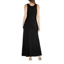 Vestido sin mangas cuello redondo