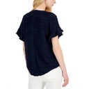 Blusa manga corta cuello redondo