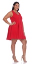 Vestido ajustado falda acampanada