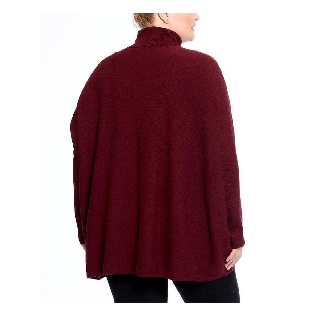 Suéter de cuello alto acanalado