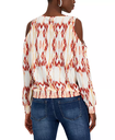 Blusa fruncida con hombros descubiertos