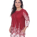 La blusa tipo túnica plisada