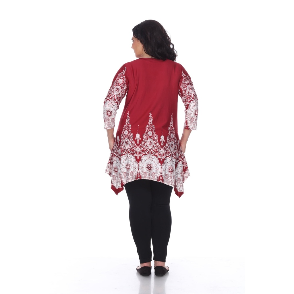 La blusa tipo túnica plisada