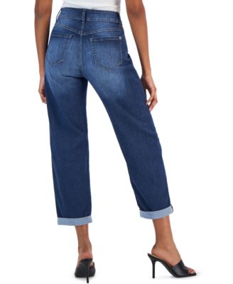 Jeans boyfriend de tiro medio