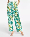 Pantalones de satén con estampado