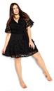 Vestido con ribete de picot