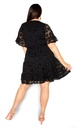 Vestido con ribete de picot