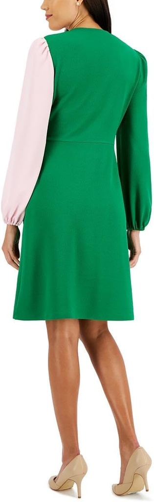 Vestido tubo con escote cruzado