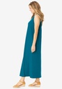 Vestido sin mangas cuello redondo