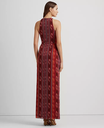 Vestido de escote halter cruzado
