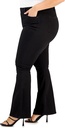 Jeans acampanados de talle alto
