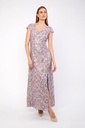 Vestido largo  floral tubo