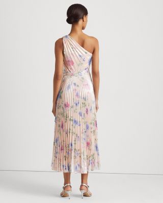 Vestido con un solo hombro floral