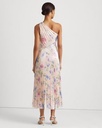 Vestido con un solo hombro floral