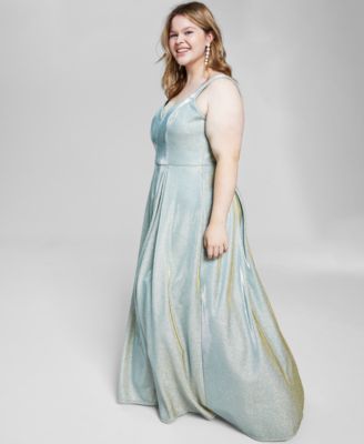 Vestido formal con punto brillante