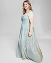 Vestido formal con punto brillante