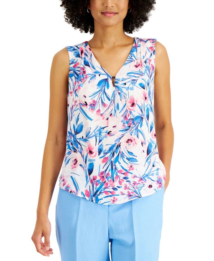 Blusa con estampado floral