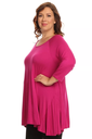 Blusa tipo tùnica con escote redondo