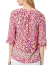 Blusa mangas atadas estampado floral