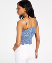 Blusa fruncida con estampado